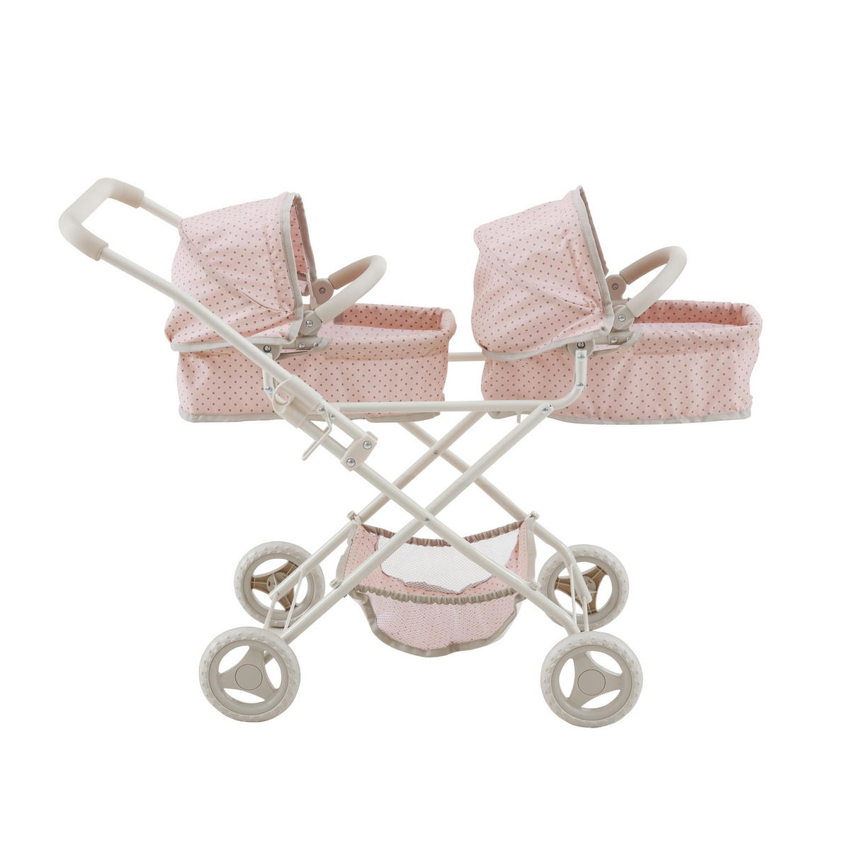 PUPPENWAGEN mit Verdecken, 66cm, Rosa - Pink, Kunststoff (39/66/80cm) - Teamson Kids