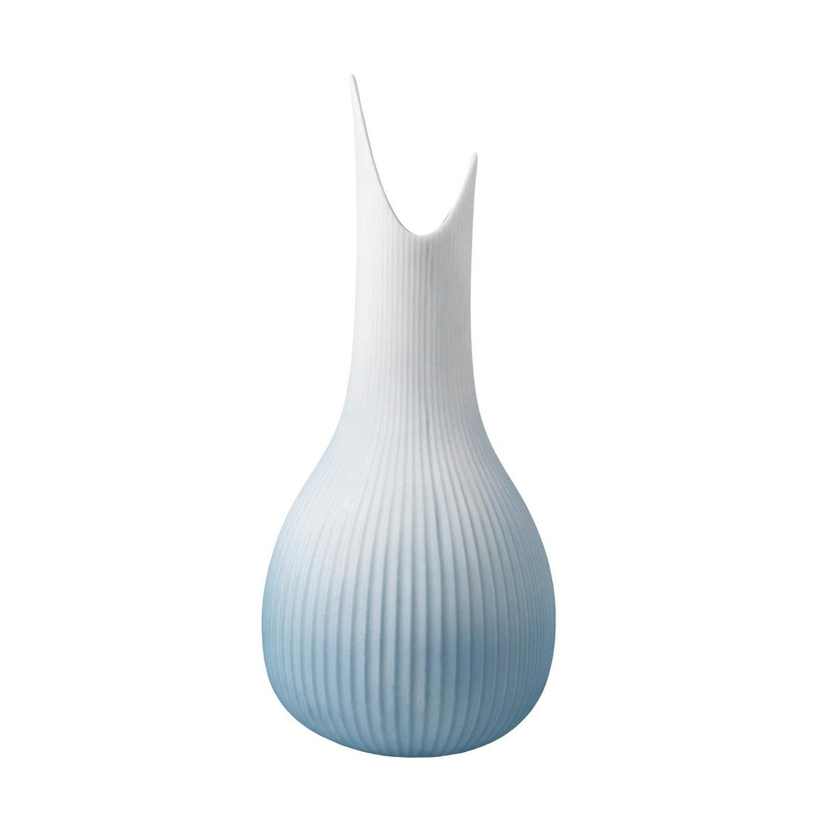 VASE Studio 8 Raindrop Ice blau 25 cm - Blau, Keramik (25cm) - Goebel
