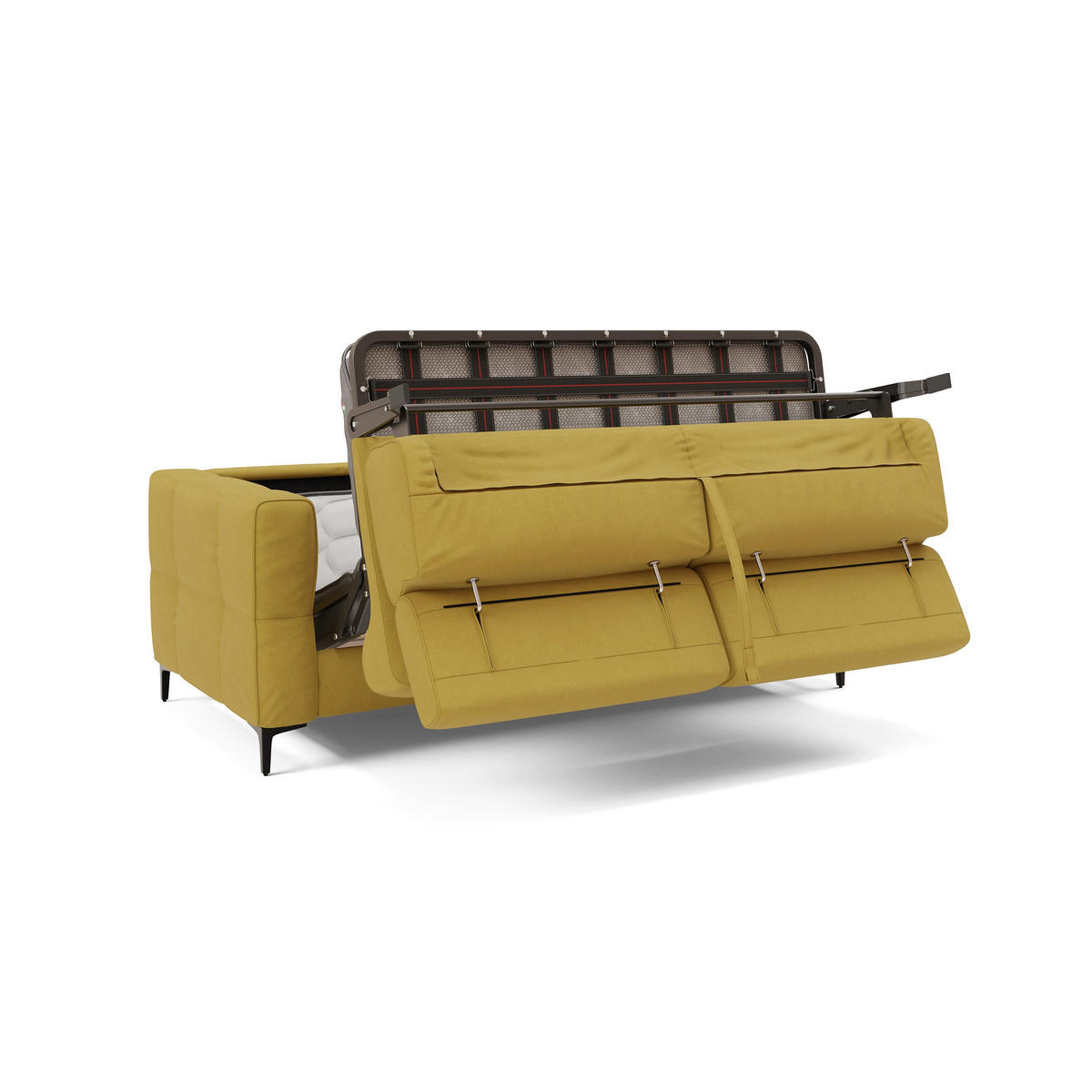 SCHLAFSOFA Gardenia - Gelb, Metall (218/88/94cm) - Divani.store