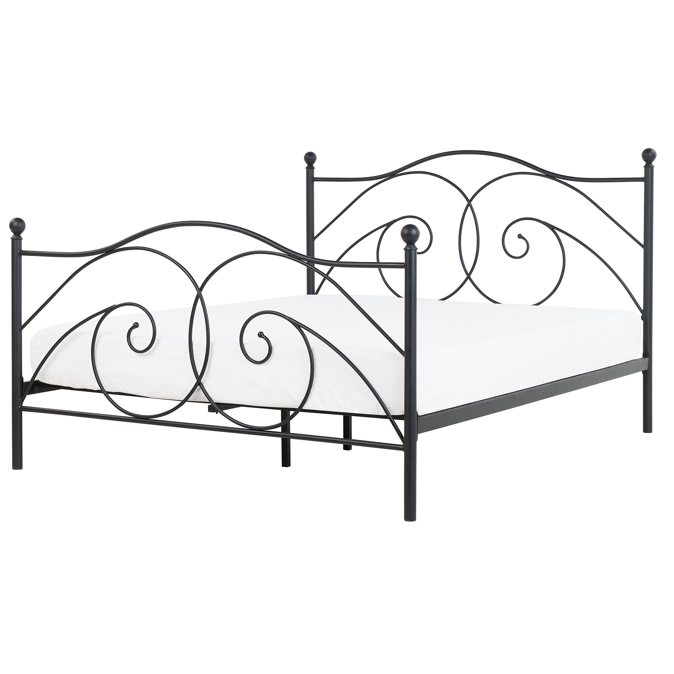 METALLBETT 160/200cm Schwarz Dinard - Schwarz, Metall (160/200cm) - Beliani