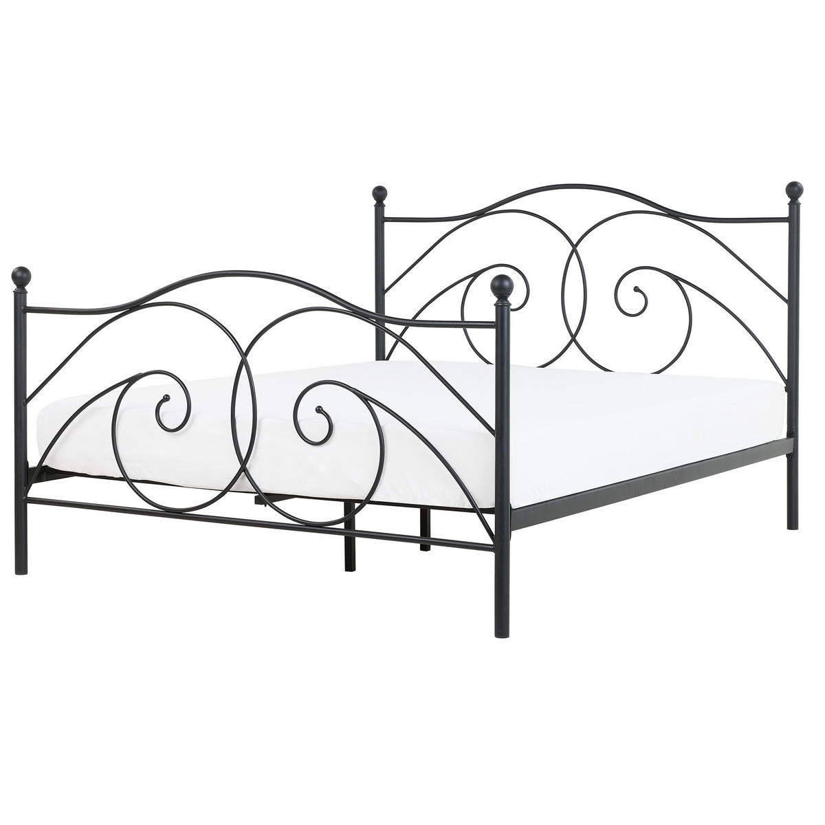 METALLBETT 160/200cm Schwarz Dinard - Schwarz, Metall (160/200cm) - Beliani