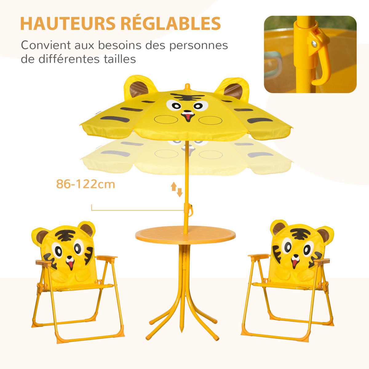 KINDERSITZGRUPPE DE-17503 Gelb - Gelb, Metall (49.5/50/49.5cm) - ComfortXL