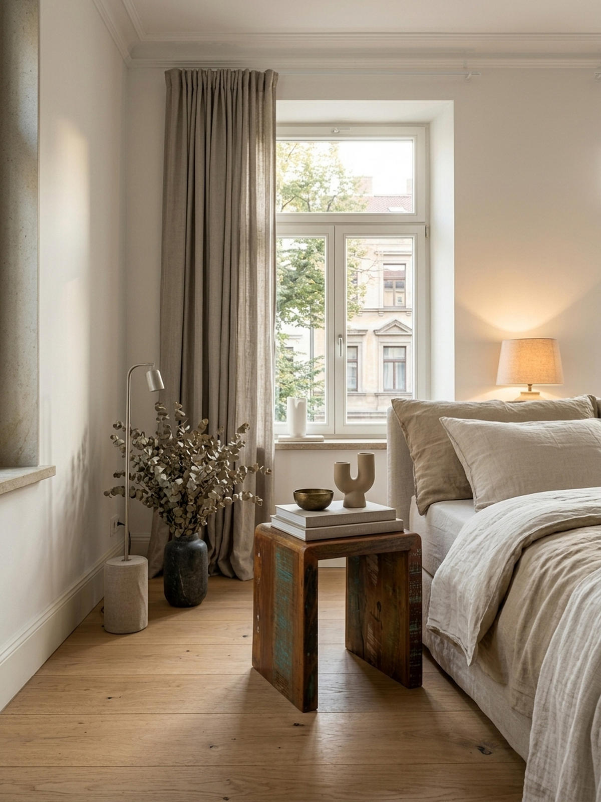 BEISTELLTISCH – Mango Massivholz Shabby Chic 30 kg belastbar - Braun, Holz (40/45/55cm) - KADIMA DESIGN