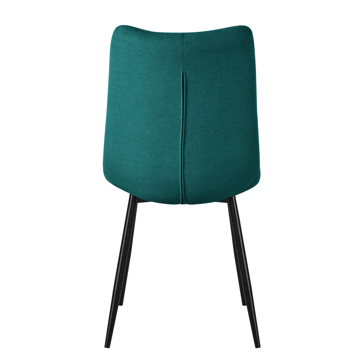 ESSZIMMERSTÜHLE 6ER-SET Petrol Stoffbezug - Petrol/Schwarz, Textil/Metall (49/89/60.5cm) - ML-DESIGN