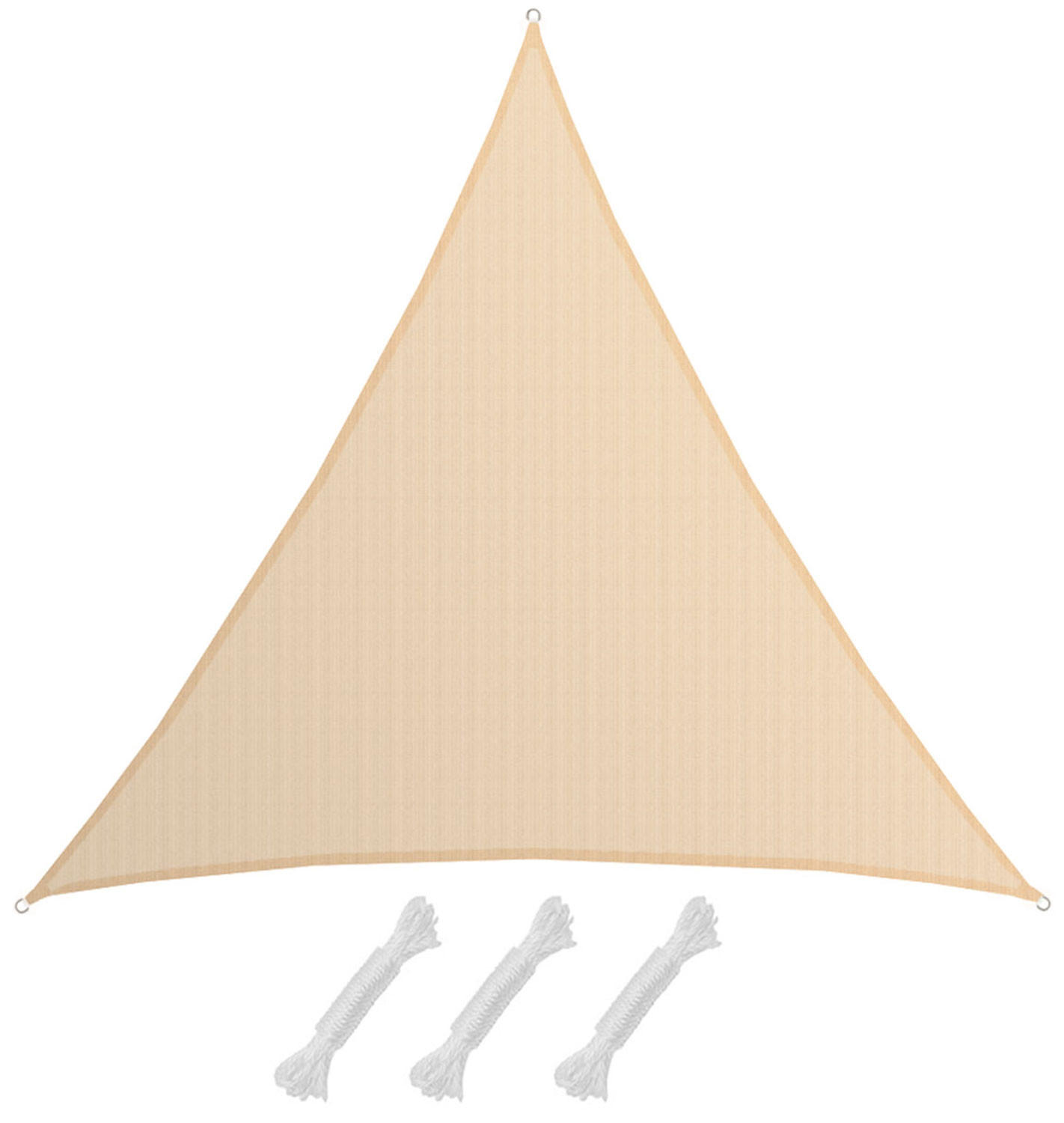 SONNENSEGEL Luftdurchlässig 600 cm Beige - Beige, Kunststoff (600/600cm) - Amanka