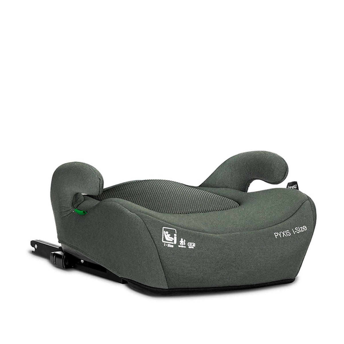 SITZERHÖHUNG Pyxis Isofix grün 125-150 cm Rückenlehne abnehmbar EPS - Grün, Kunststoff (42/38/41cm) - Lorelli