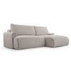 ECKSOFA mit Schlaffunktion Bordon, Beige - Beige, Textil (150/260cm) - Fedve