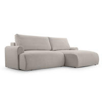 ECKSOFA mit Schlaffunktion Brauel, Beige - Beige, Textil (150/260cm) - Meblito