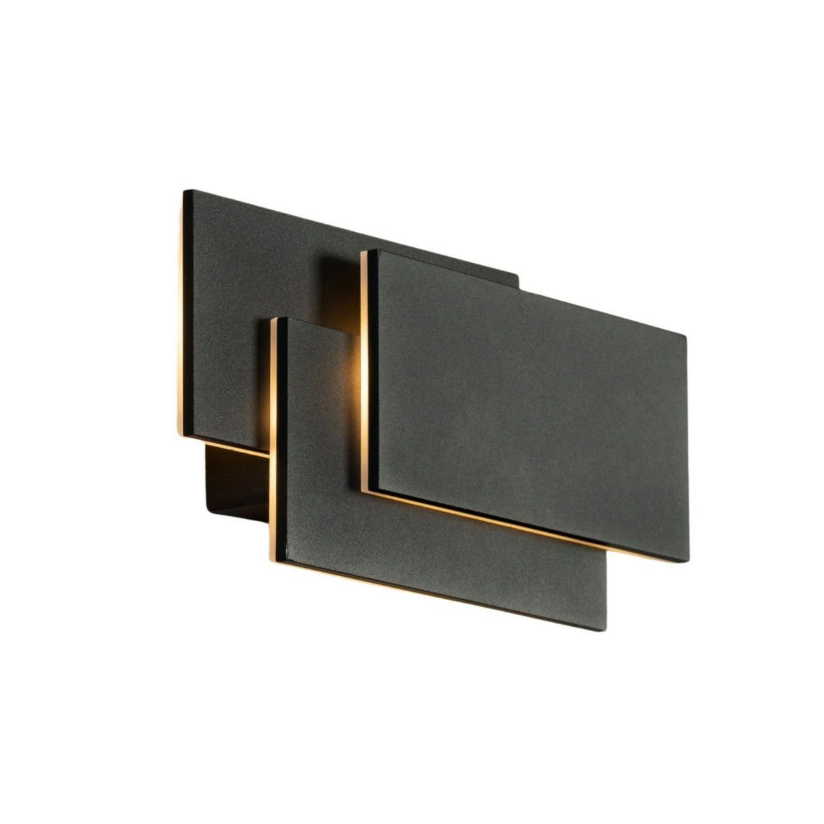 WANDLEUCHTE Trio, Schwarz, 26cm - Schwarz, Metall (12.5/26/26cm) - KOSILUM