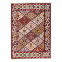 HANDWEBTEPPICH Sumak Shahsavan Mehrfarbig 151/108 cm Schurwolle - Multicolor, Textil (108/151cm) - Looma