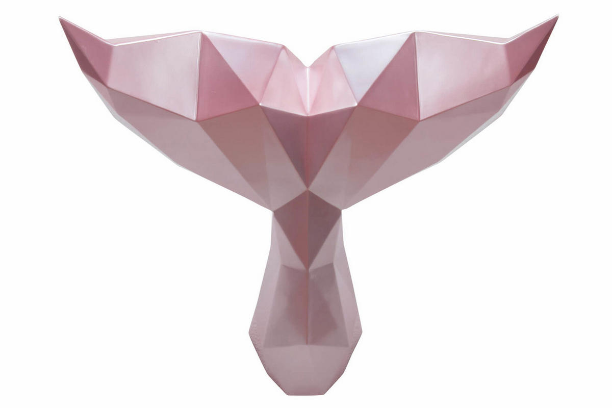 SKULPTUR Rosa 43/32 cm - Pink, Stein (1.66/32/38cm) - KUNSTLOFT