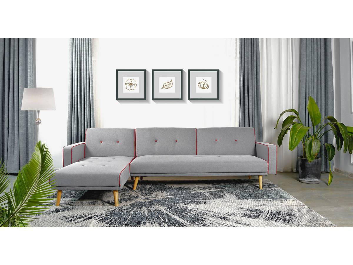 ECKSCHLAFSOFA Jules Grau - Grau, Textil (275/148cm) - Habitat Garten