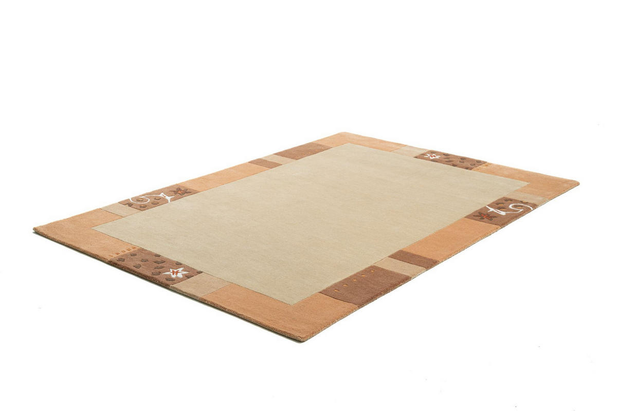 HANDTUFTTEPPICH Royal Ganges 240x300 cm - Honig, Textil (240/300cm) - THEKO