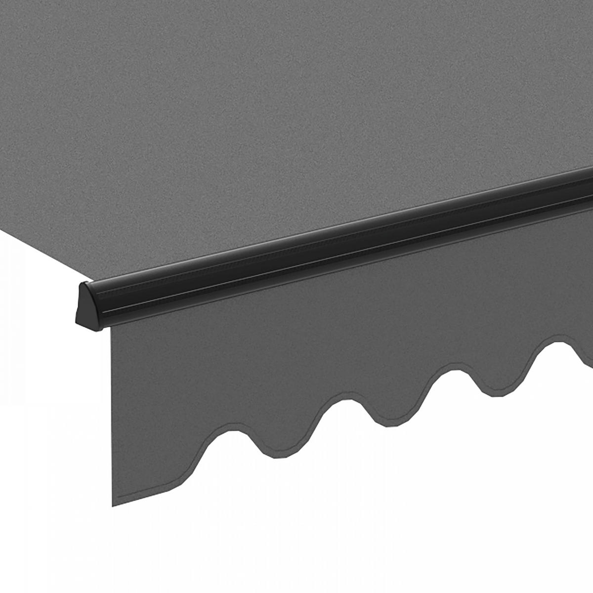 MARKISE elektrisch, Grau - Grau, Metall (300/1/400cm) - Oviala