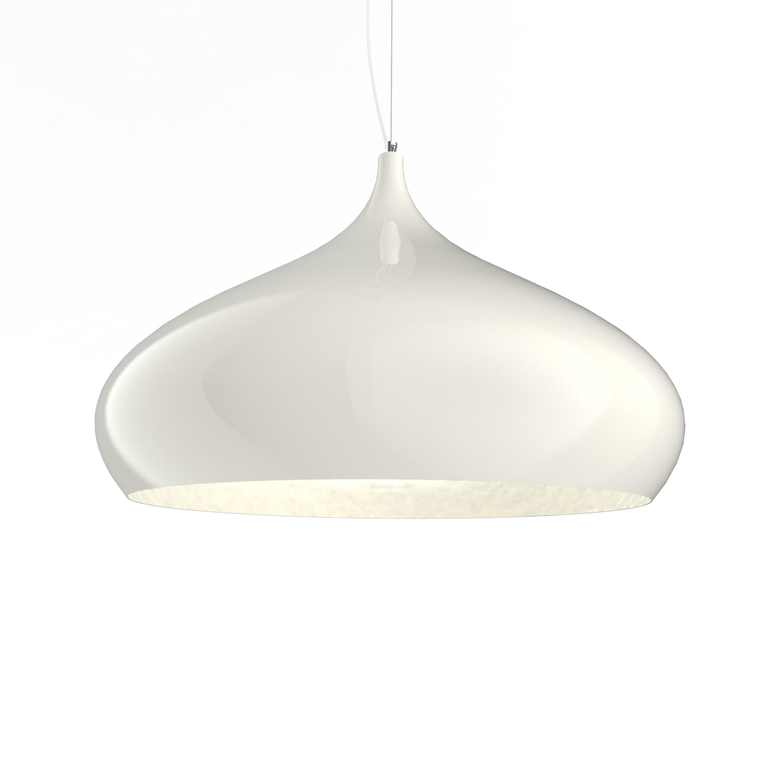 HÄNGELEUCHTE - Weiß Hochglanz, Metall (60/60/55cm) - Lumicom