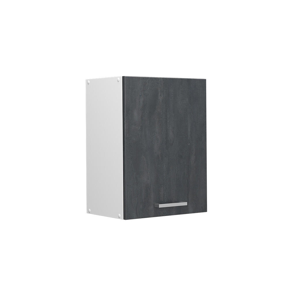 HÄNGESCHRANK R-Line Schwarz Beton 45 cm - Schwarz/Weiß, Holzwerkstoff (45/60/31cm) - Vicco