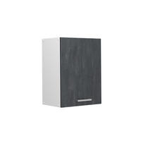 HÄNGESCHRANK R-Line Schwarz Beton 45 cm - Schwarz/Weiß, Holzwerkstoff (45/60/31cm) - Vicco