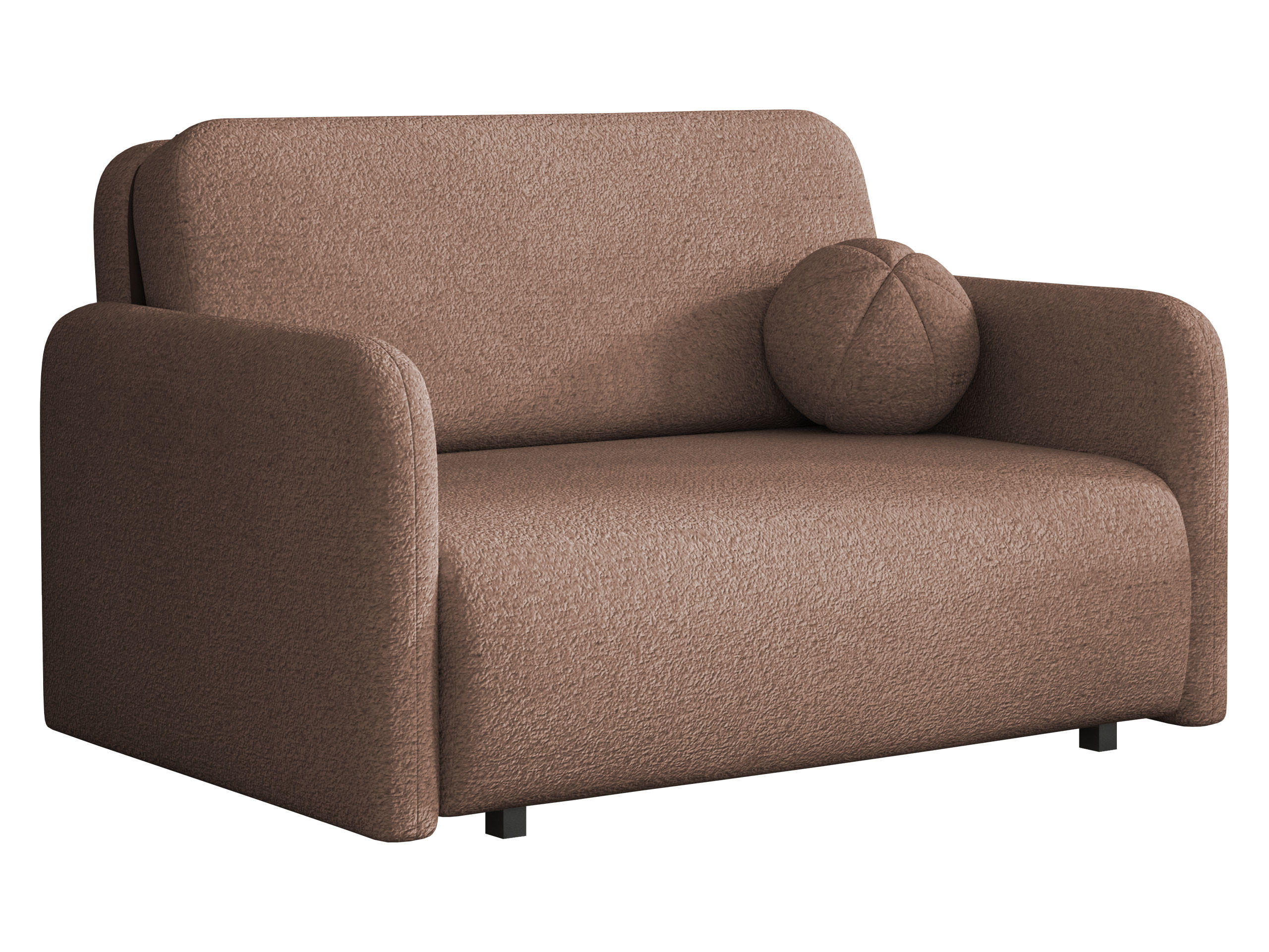 SCHLAFSOFA Viva Sun II - Schwarz/Braun, Holz/Textil (130/85/103cm) - MIRJAN24