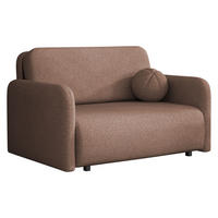 SCHLAFSOFA Viva Sun II - Schwarz/Braun, Holz/Textil (130/85/103cm) - MIRJAN24