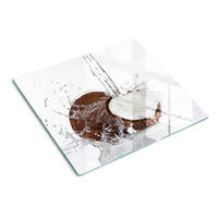 GLASPLATTE 60x52 cm Kokosnuss - Braun, Glas (60/0.4/52cm) - TULUP