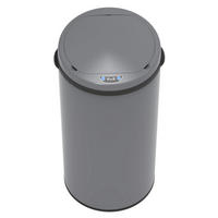 SENSORMÜLLEIMER 42L - Grau, Metall (32/67/32cm) - SVITA