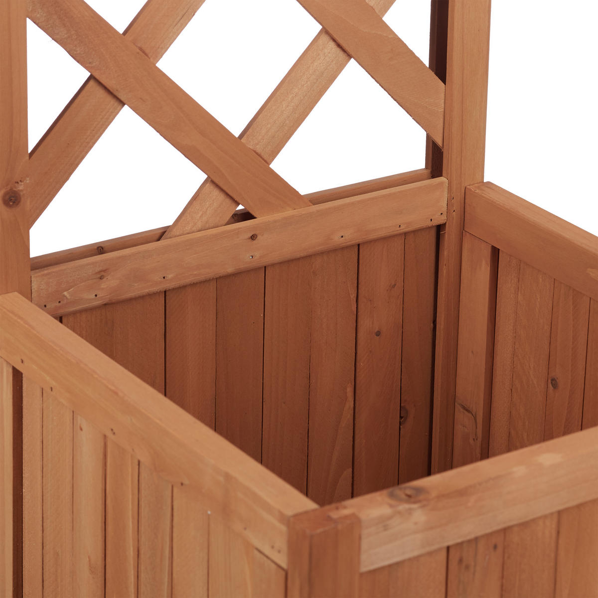 RANKKASTEN - Hellbraun, Holz (36/90/36cm) - Relaxdays