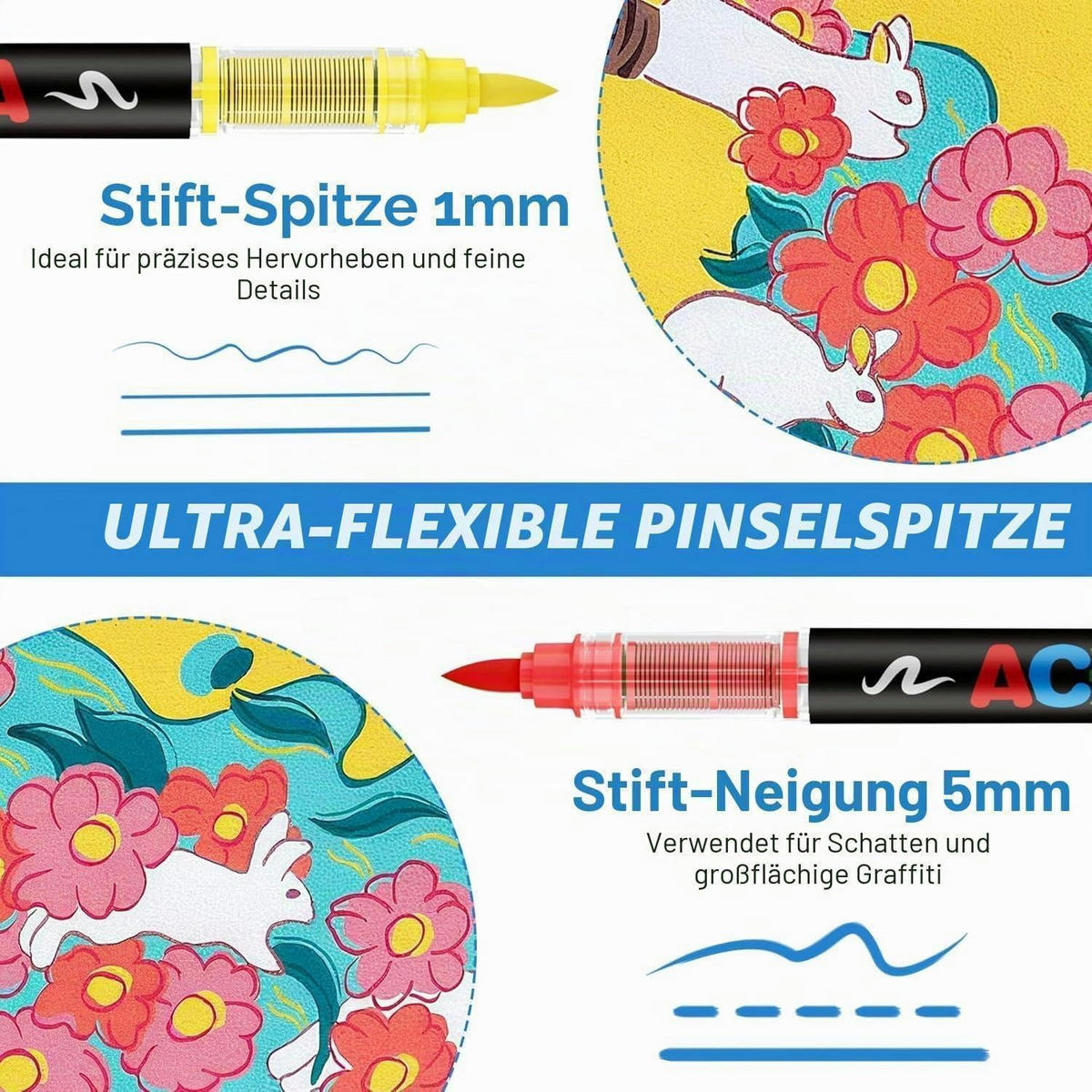 ACRYLSTIFTE Set 288 Farben - Multicolor, Kunststoff (14.7/16.7/33cm)