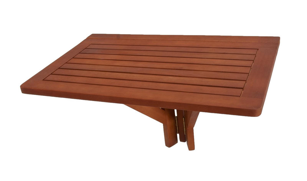 GARTENTISCH Skagen Hängetisch - Braun, Holz (60/40/37cm) - DELUKE