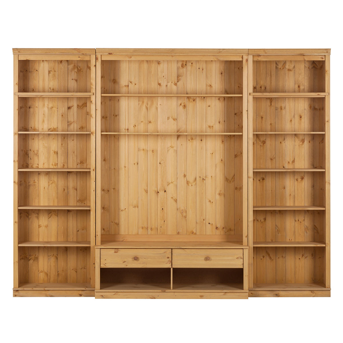 WOHWAND - Kiefer massiv - Typ A - Kieferfarben, Holz (288/223/45cm) - home24