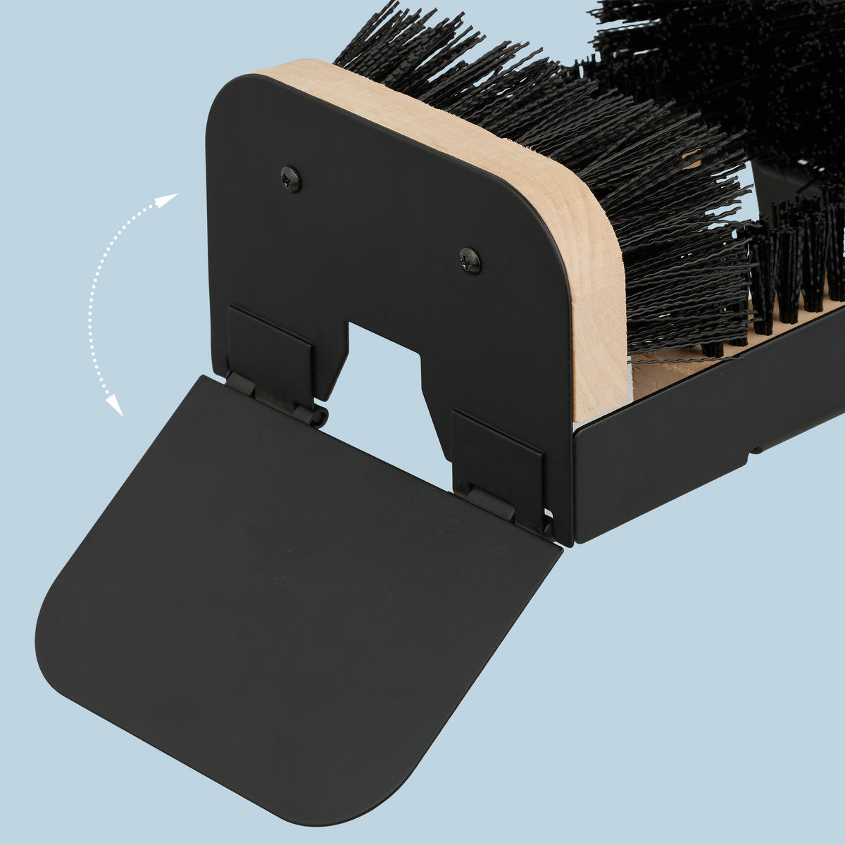 SCHUHABSTREIFER - Schwarz, Holz/Kunststoff (44.5/15.5cm) - Relaxdays