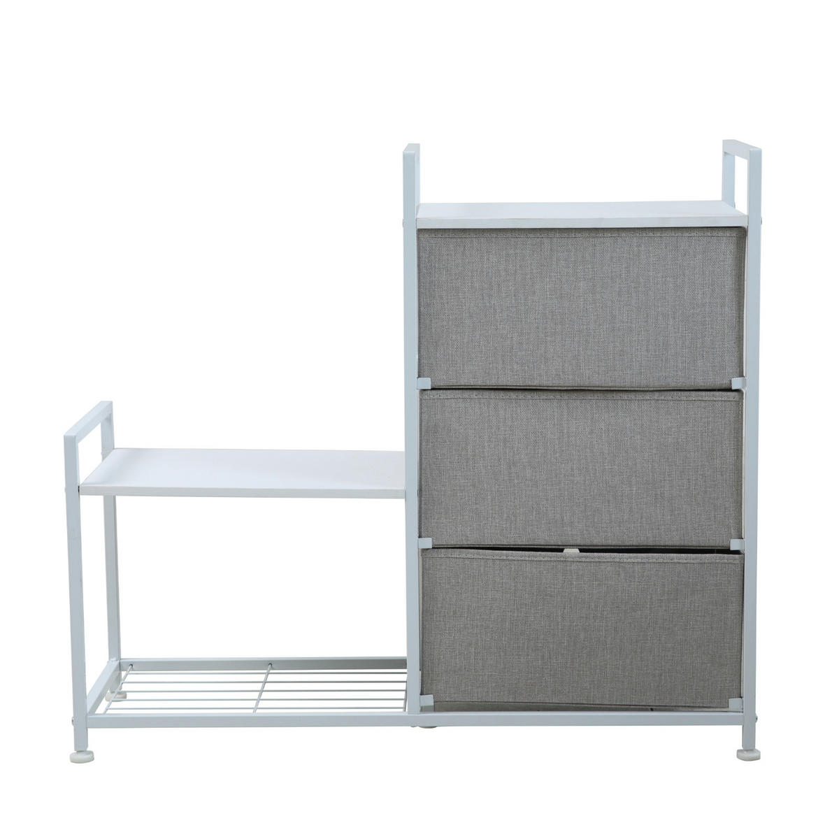 SCHUBLADEN-REGAL - Schwarz, Metall (85/76/29cm) - SVITA