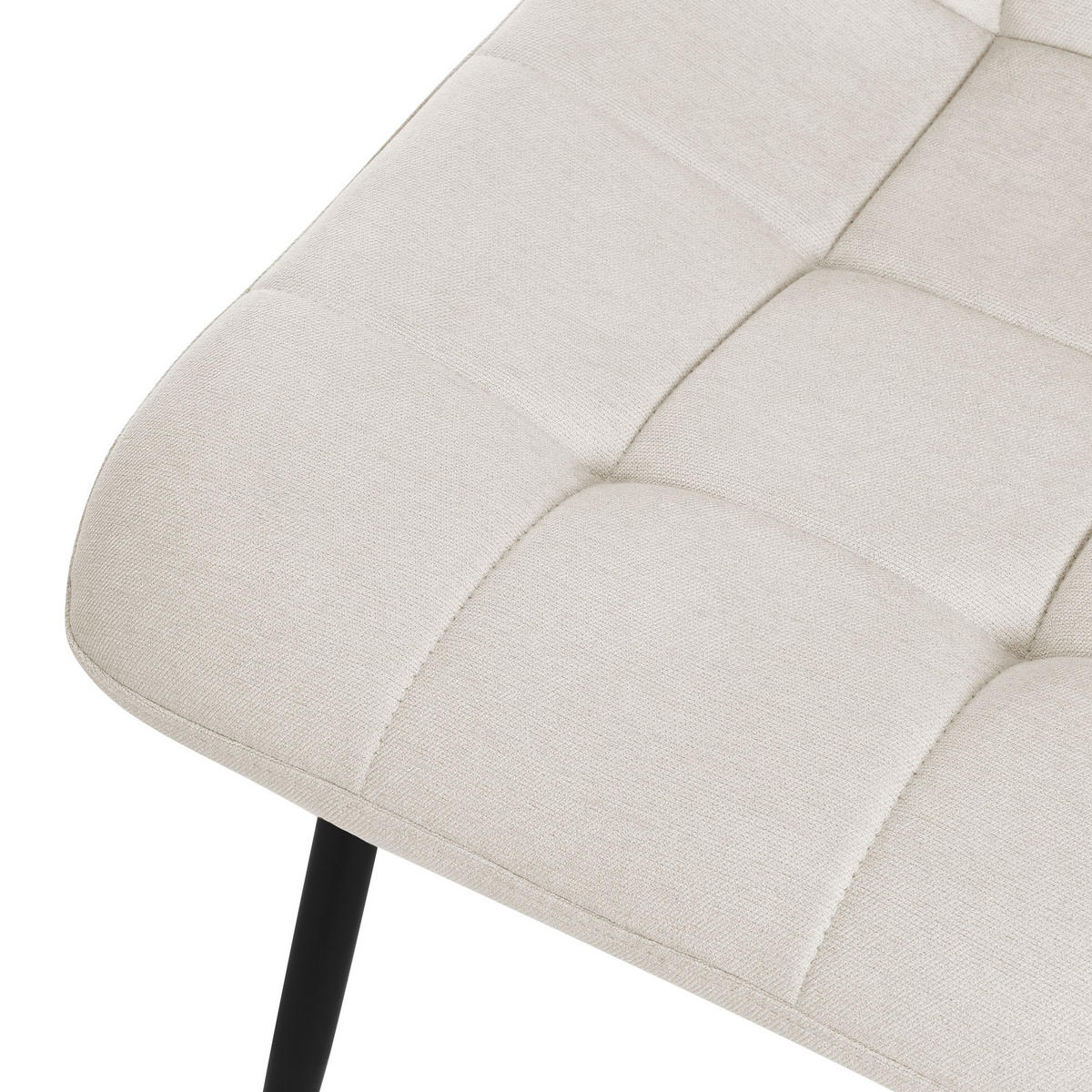 ESSZIMMERSTUHL 4er Set - Beige, Metall (49/89/60.5cm) - ML-DESIGN