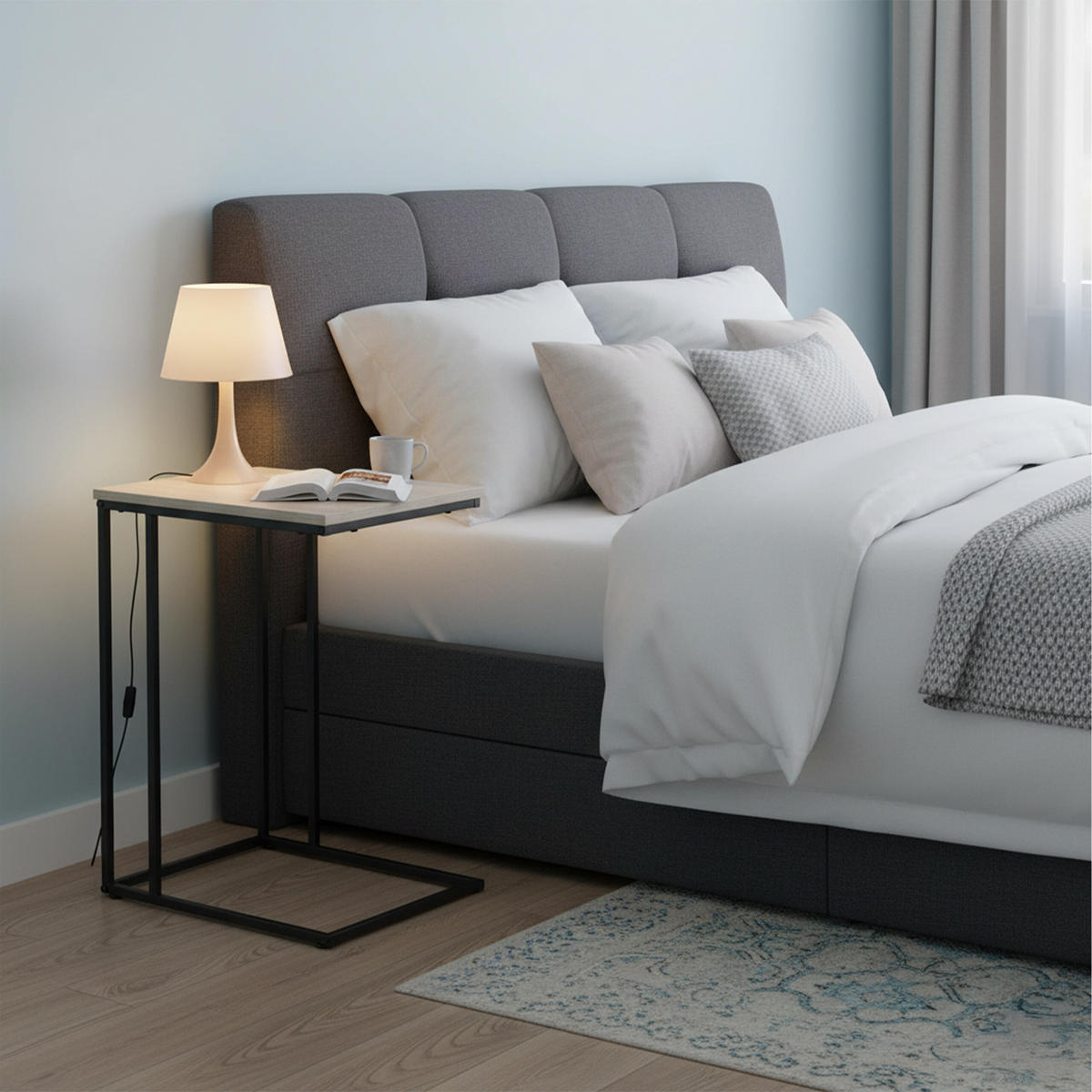 BEISTELLTISCH - Multicolor, Holzwerkstoff/Metall (35/50/64cm) - Relaxdays