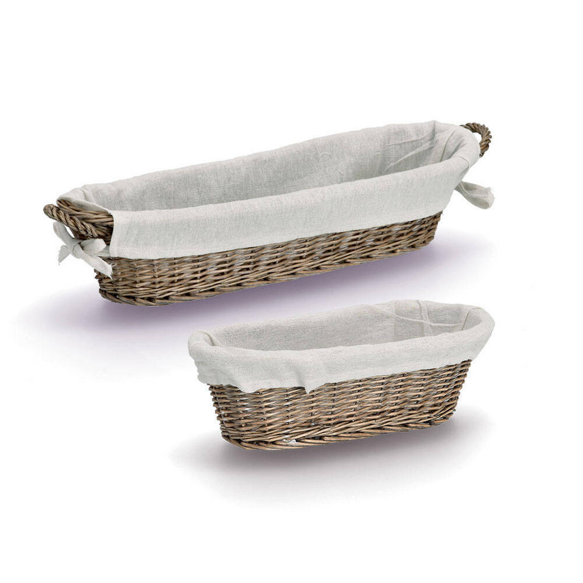 BROTKORB Weide 49/14/10 cm - Beige, Naturmaterialien (14/10/49cm) - ZELLER