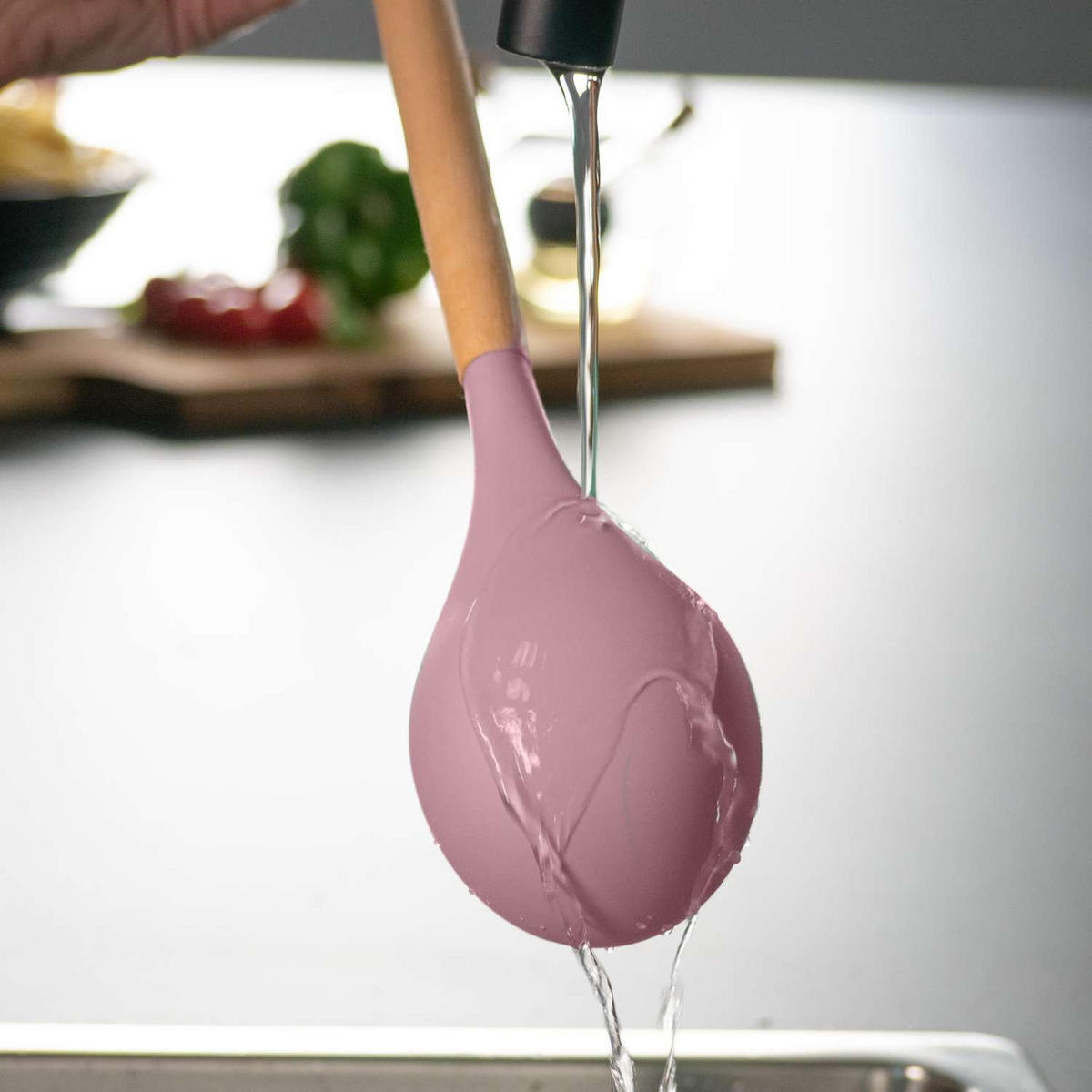 KÜCHENUTENSILIEN-SET (12-tlg.) - Rosa, Kunststoff - Intirilife