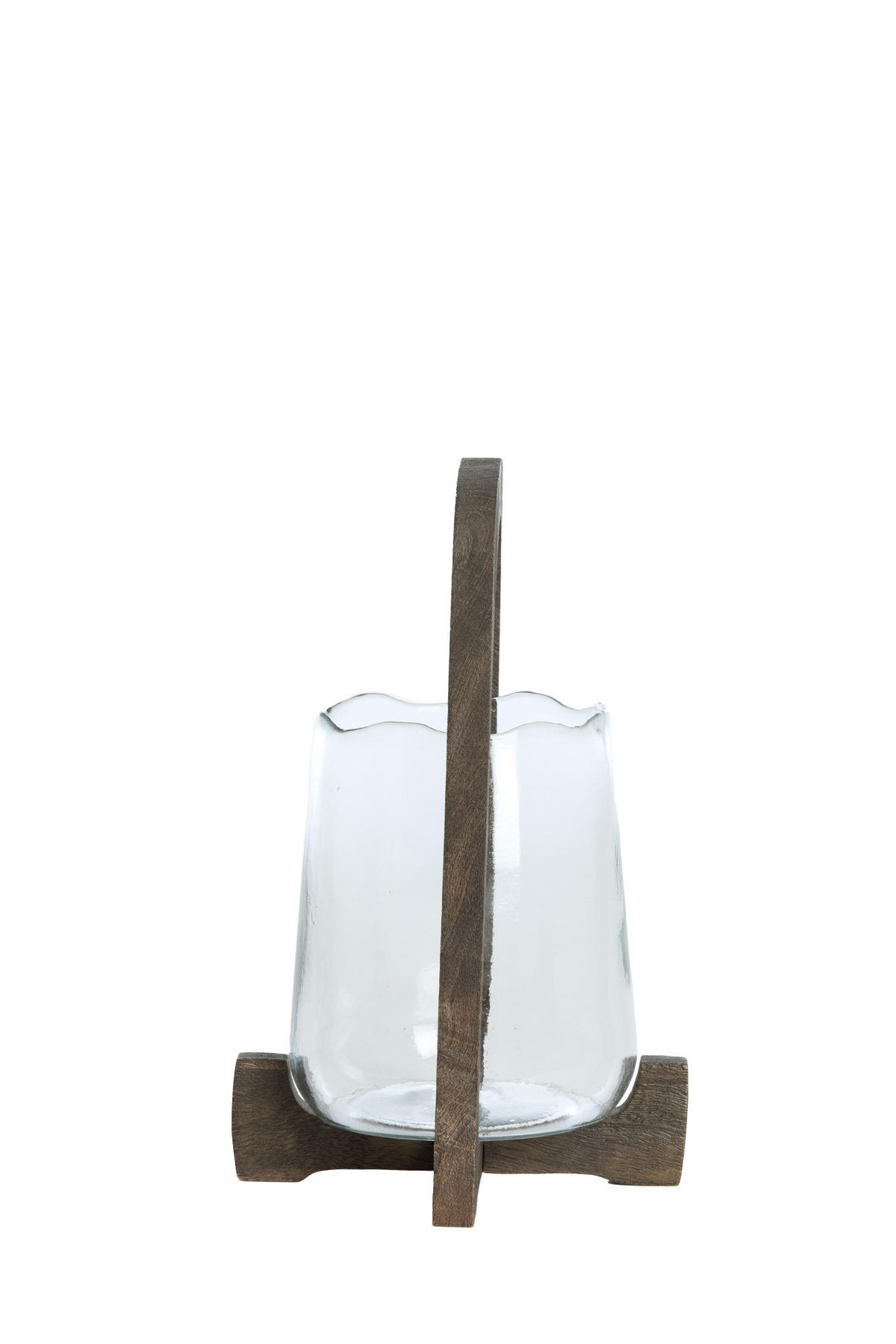 WINDLICHT Anosy Braun Ø21,5/35 cm - Dunkelbraun, Holz (21.5/35/21.5cm) - Light & Living