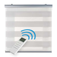 DOPPELROLLO Motorisiertes Grau 180x250 cm - Grau, Kunststoff (180/250cm) - STORESDECO