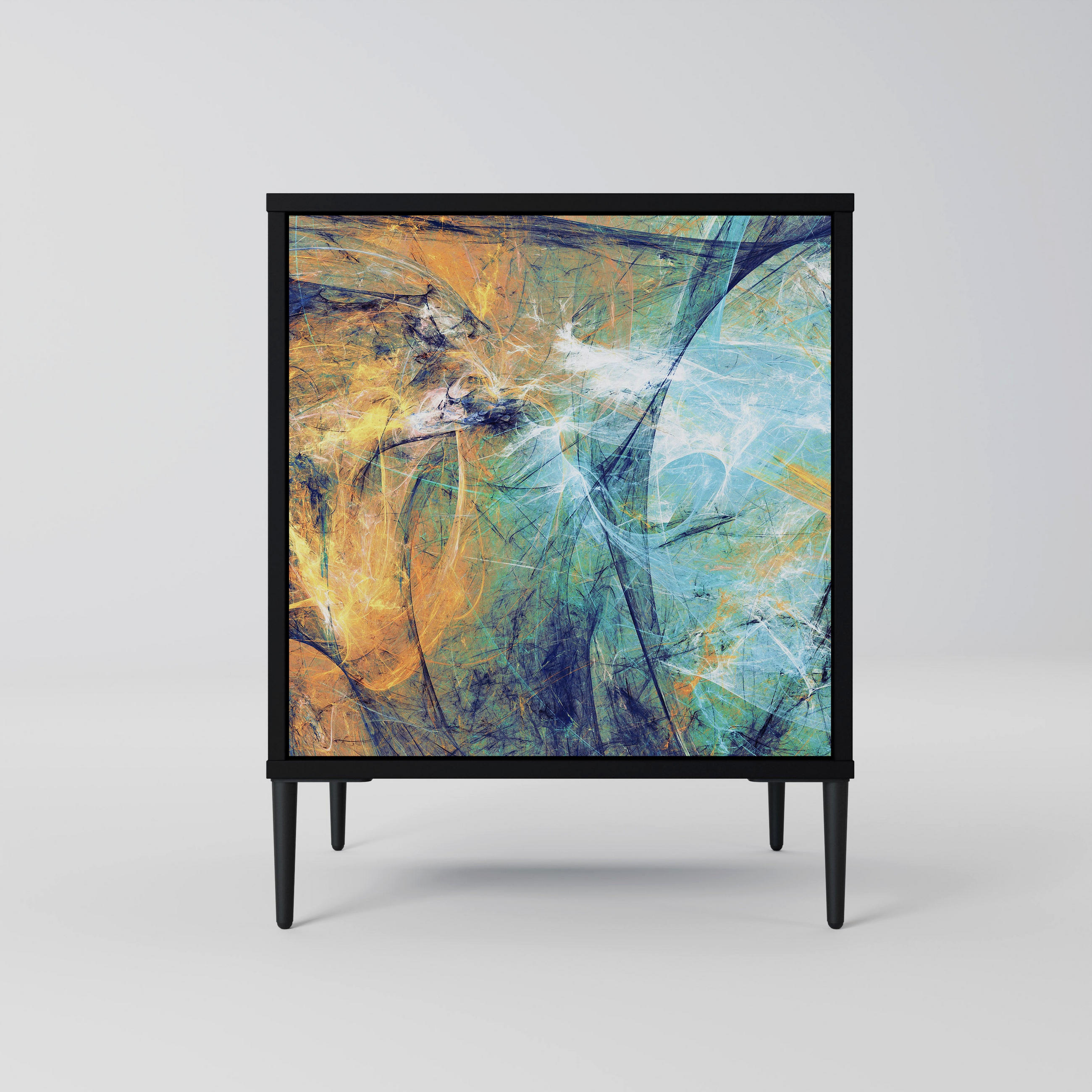 SpaceRebels Sideboard Schwarz 57.5x72.5x42 cm
