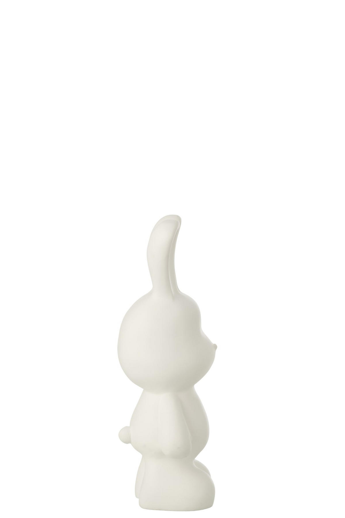 DEKOOBJEKT KANINCHEN EDDY Weiß - Weiß, Glas/Naturmaterialien (13/36/16.5cm) - J-Line