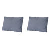 RÜCKENKISSEN Manchester 43/73 cm 2er-Set - Grau, Textil (73/8/43cm) - Madison