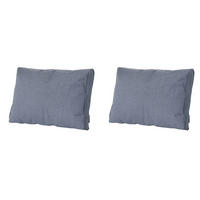 RÜCKENKISSEN Manchester 43/73 cm 2er-Set - Grau, Textil (73/8/43cm) - Madison