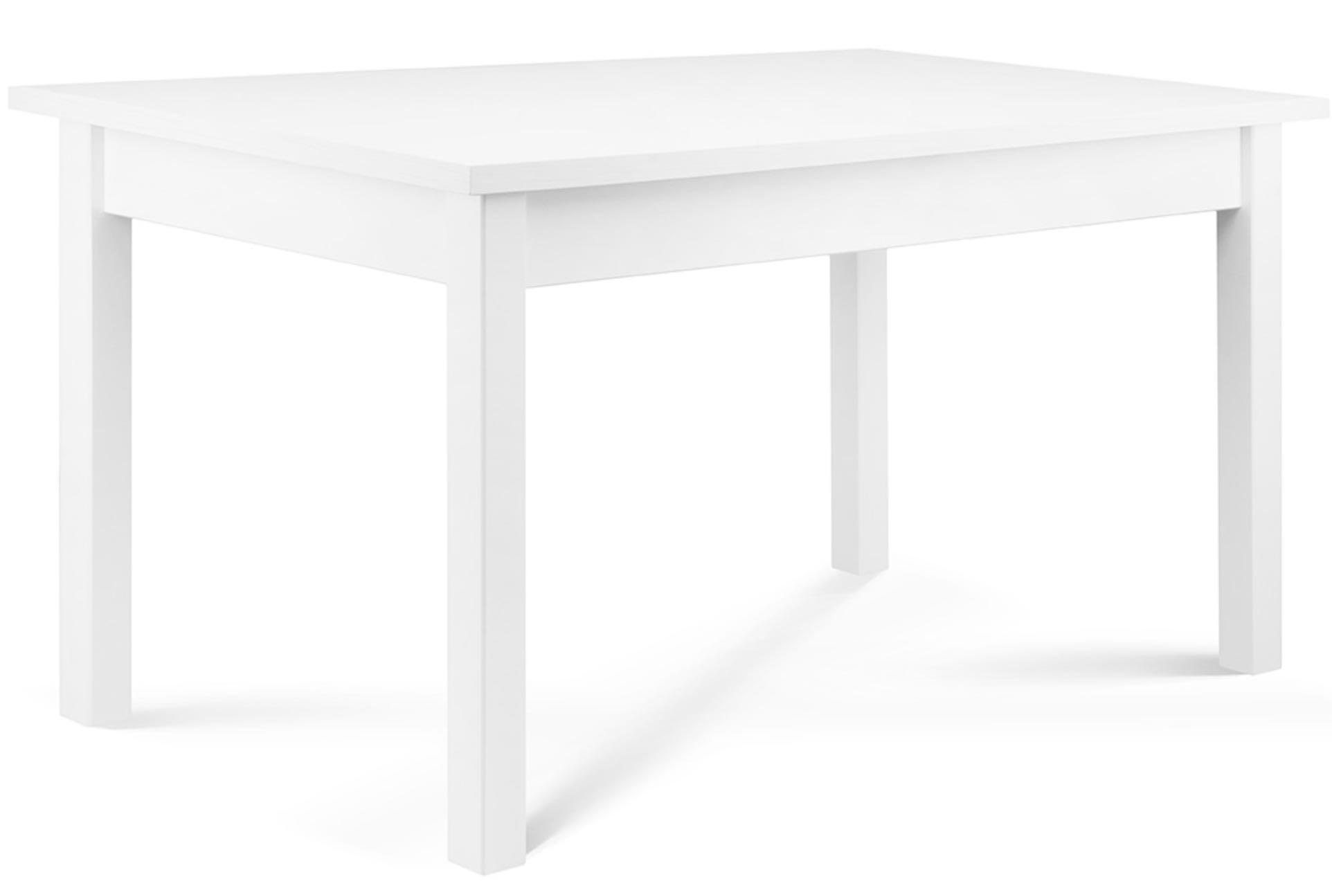 ESSTISCH CENARE Klappbarer, Buchenholz/Laminat, weiß - Weiß, Holz (80/140/78cm) - KONSIMO®