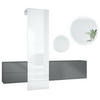 GARDEROBE DualVista Weiß Hochglanz - Weiß Hochglanz, Holzwerkstoff (208/193/35cm) - Vladon