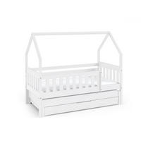 HAUSBETT MAJA Weiß 168x86x139 cm - Weiß, Holz - FURNLUX