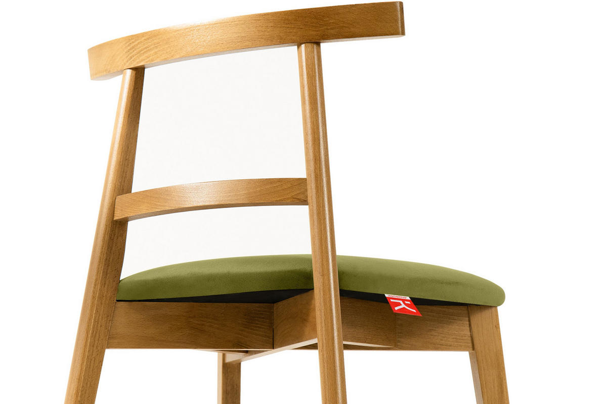ESSTISCHSTÜHLE LILIO 2 St Vintage, Oliv / hell Eiche - Hellbraun/Eichefarben, Holz/Textil (47/76/45cm) - KONSIMO®
