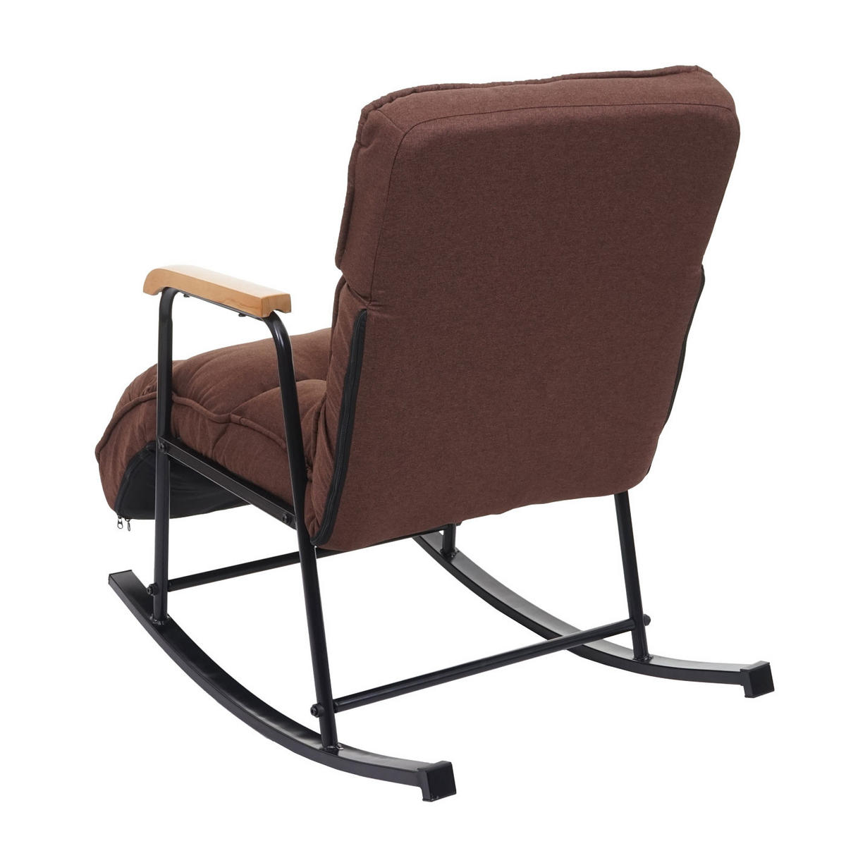 SCHAUKELSTUHL Dunkelbraun - Dunkelbraun, Textil (58/92/135cm) - MCW