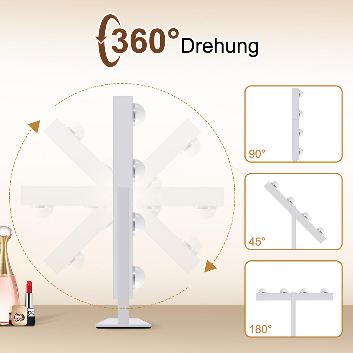 TISCHLEUCHTE Blinkig 33.5/8.0/30.5 cm - Weiß, Glas (33.5/8/30.5cm) - ZMH
