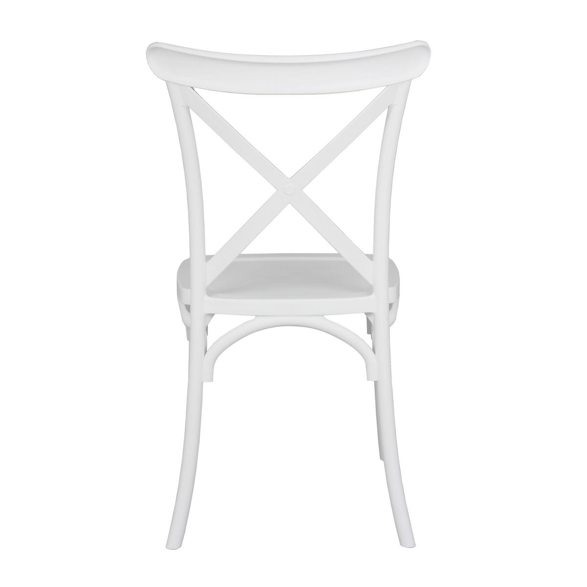 GARTENSTUHL, Weiß - Weiß, Kunststoff (54/49cm) - Oviala