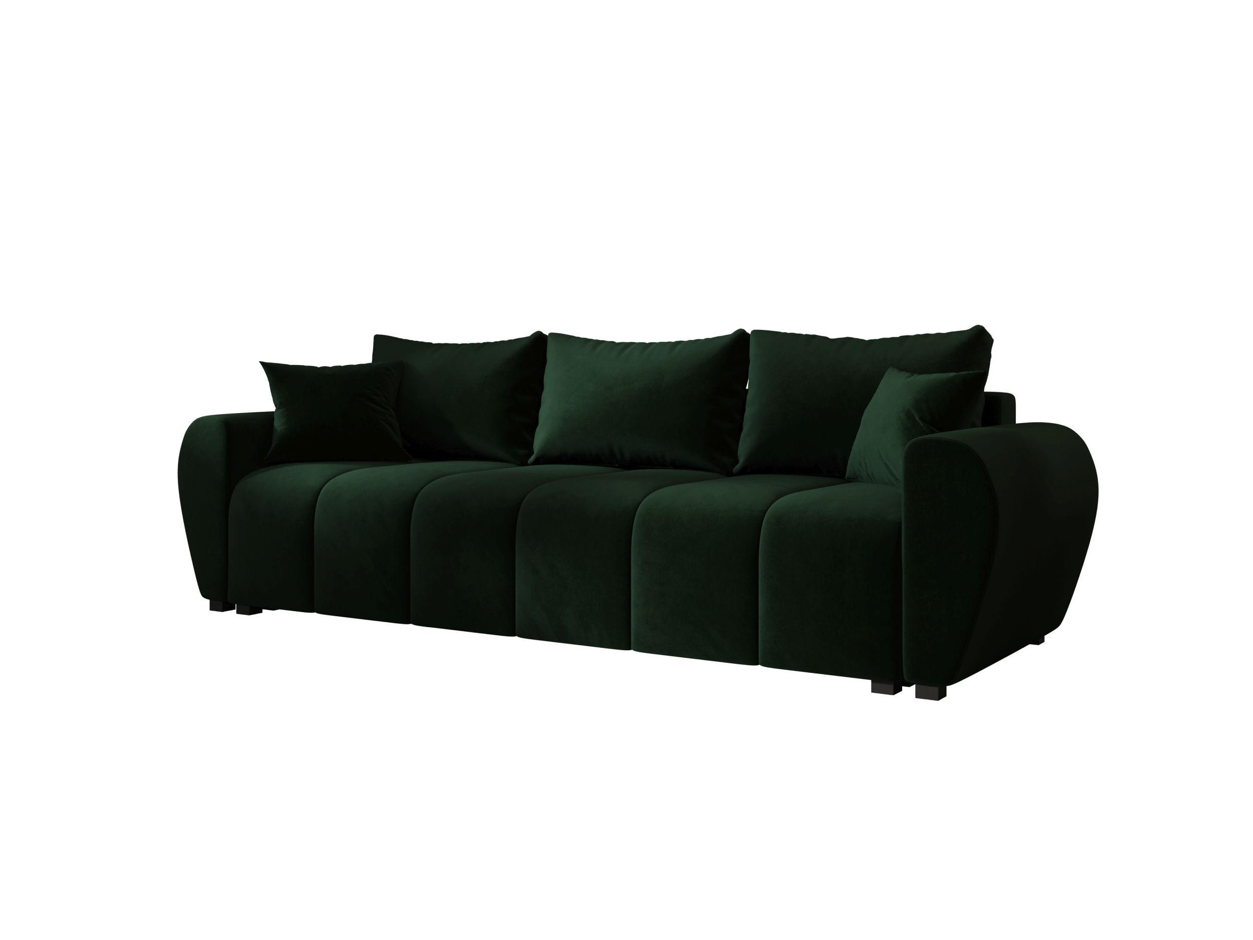 SOFA MOLISA mit Schlaffunktion ITAKA 10 mit Stauraum - Grün, Textil (86/82/246cm) - Bedante
