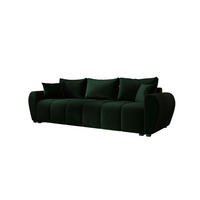 SOFA MOLISA mit Schlaffunktion ITAKA 10 mit Stauraum - Grün, Textil (86/82/246cm) - Bedante